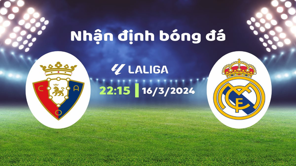 Osasuna vs Real Madrid (22h15 ngày 16/3) Real Madrid đã phải đón nhận một cú sảy chân đáng tiếc trước Valencia hồi đầu tháng 3. Ở khoảnh khắc cuối cùng của trận đấu, Jude Bellingham đã đánh đầu tung lưới Valencia để nâng tỉ số lên thành 3-2. Hãy đến Hi88 thể thao trực tuyến để biết thêm thông tin nhé .