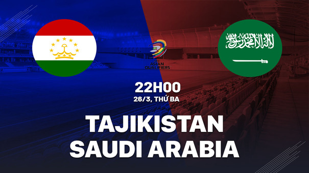 Nhận định Tajikistan vs Saudi Arabia 22h00 ngày 26/3 (Vòng loại World Cup 2026). Hãy đến Hi88 thể thao trực tuyến để biết thêm thông tin nhé .