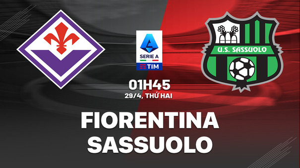 Nhận định bóng đá Fiorentina vs Sassuolo 1h45 ngày 29/4 (Serie A 2023/24) . Hãy đến Hi88 thể thao trực tuyến để biết thêm thông tin .